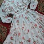 Floral white fairy gown